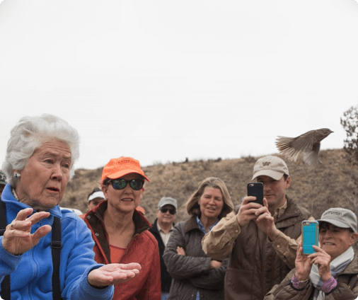 Educational outreach session about wildlife conservation in West Texas