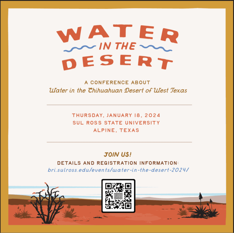 Water in the Desert Conference Scheduled at Sul Ross State University