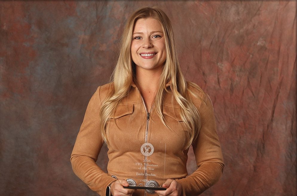 Emilie Brochon - Texas Wildlife Association's Volunteer of the Year award