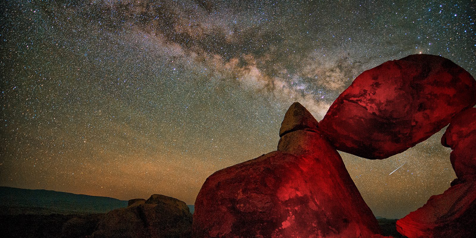 Milky Way in the night sky